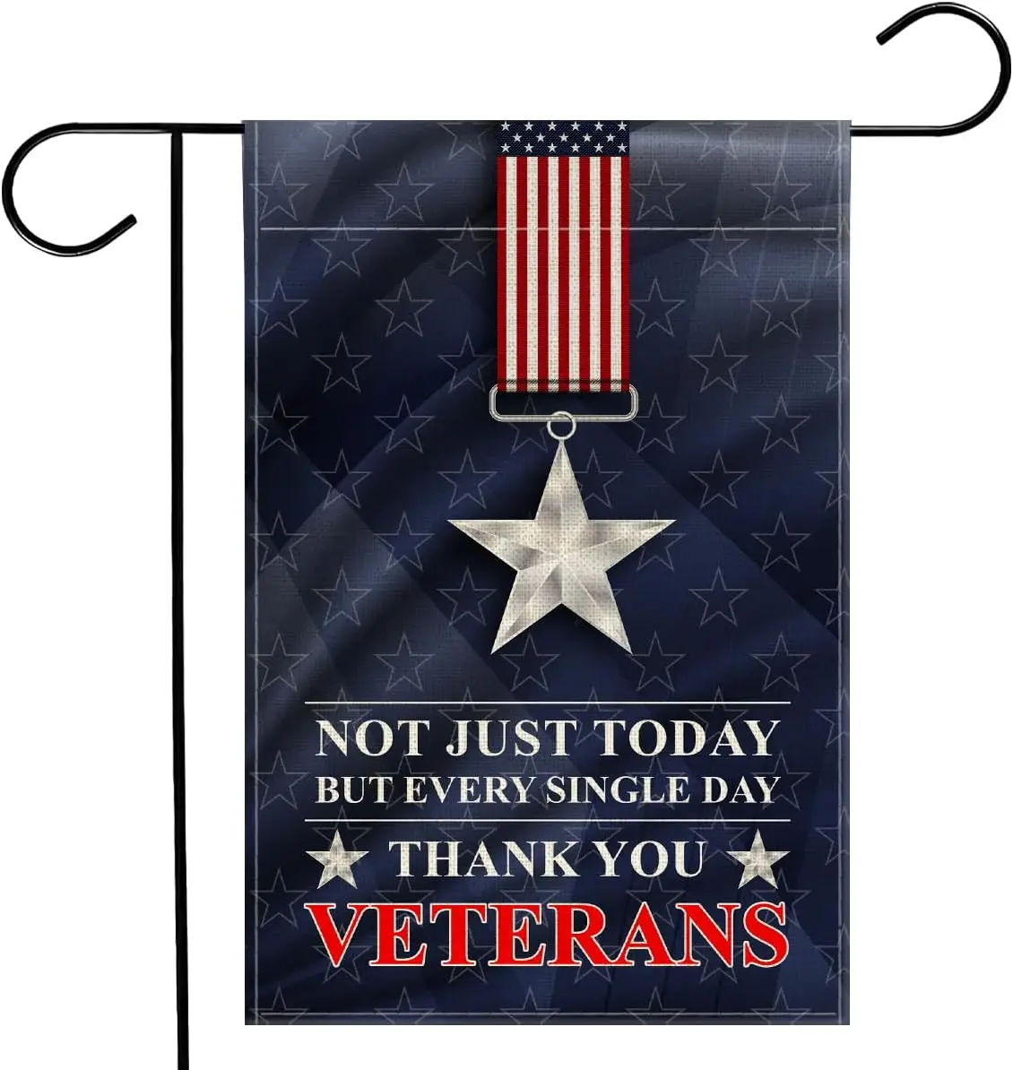 Memorial Day Patriotic Garden Flag 12x18 Inches - 250th Anniversary USA Independence Day Garden Flags Double Sided for Veter IIC