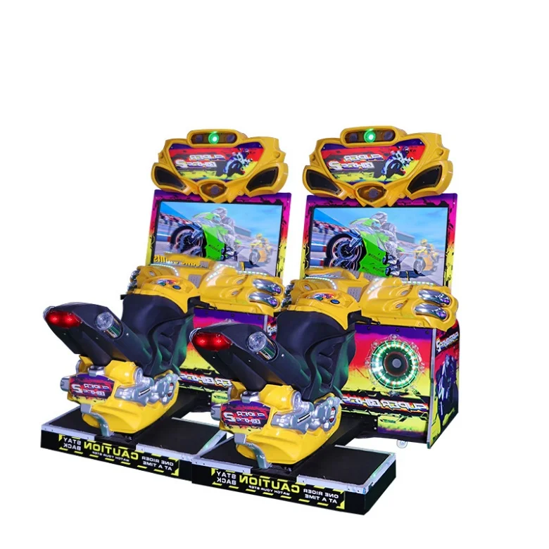 Münzbetriebene FF Super Bike Simulator Racing Game Kits Ersatzteile für Kinder Racing Game Machine