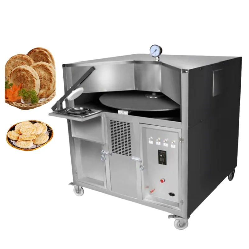 Durable Automatic Professional Pancake Rotary Arabic Roti Naan Bread Tandoori Roti Oven Machine for Home and Restaurant Use