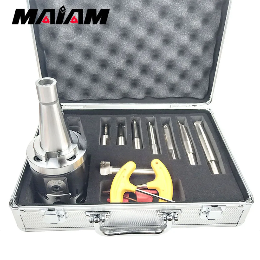 NT30 NT40 NBH2084 boring-tool-suit fine boring head tool Holder + 8pcs 20mm Boring Bar Boring rang 8-280mm NT Boring Tool Set