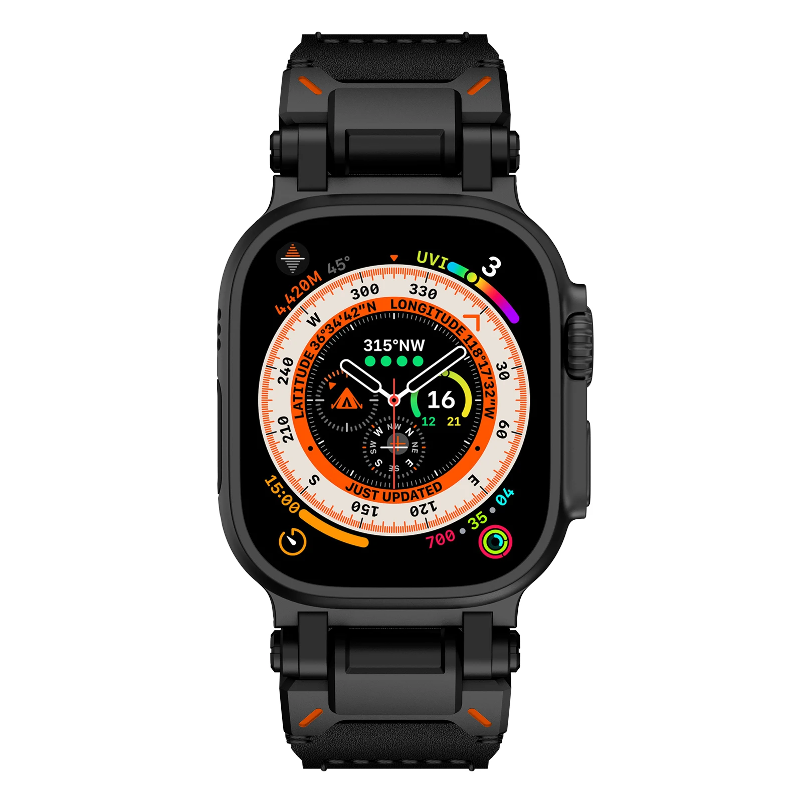 Genuine Cow Leather Strap for Apple Watch Ultra 49mm 45mm 42mm 44mm Men Band for IWatch Se 6 5 4 3 Series 9 8 7 Ultra 2 Bracelet