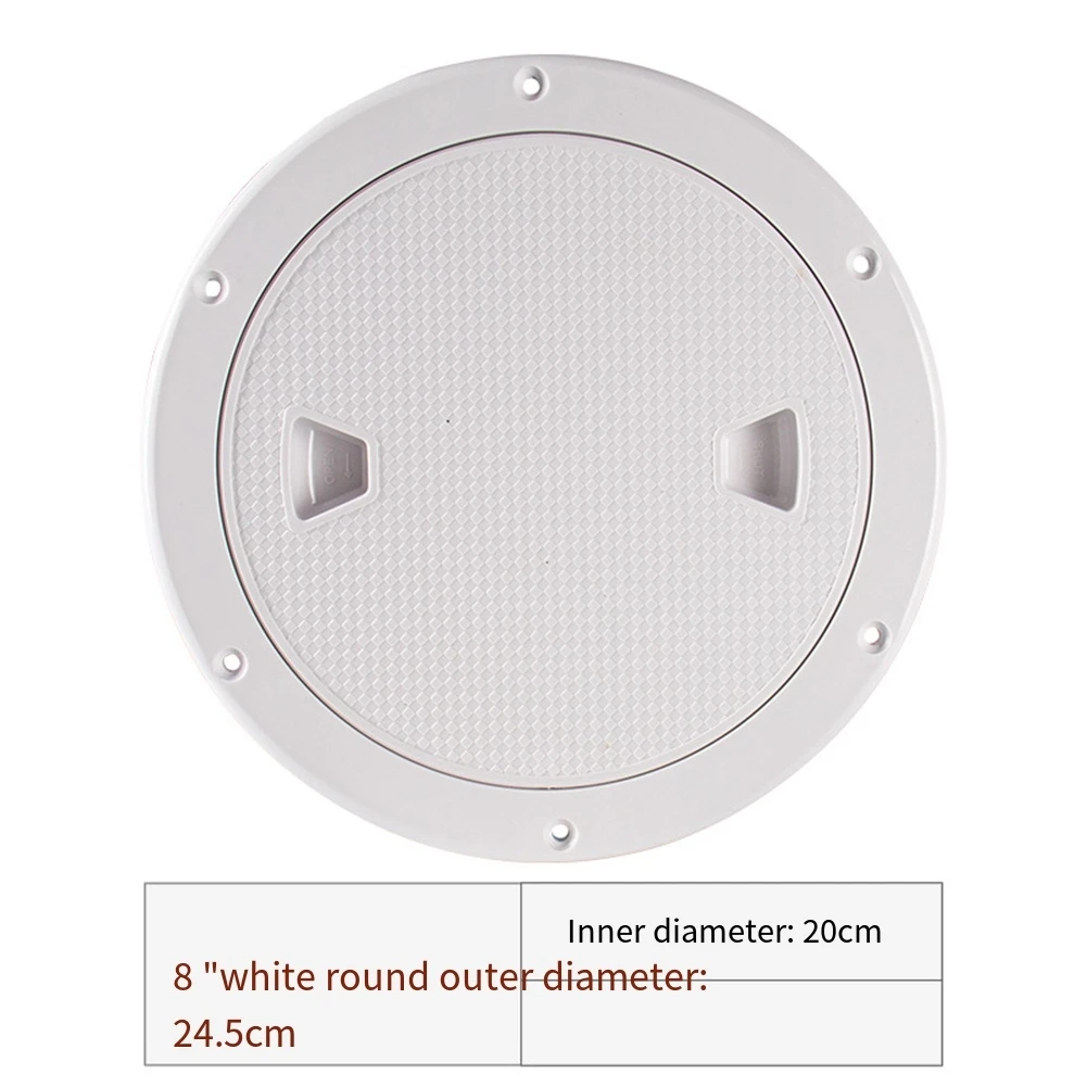 8-Inch Yacht Inspection Hole Round Boat Out Deck Plate Inspection Hatch Cover Deck Plate For Hatch Cover Inspection Work Cover