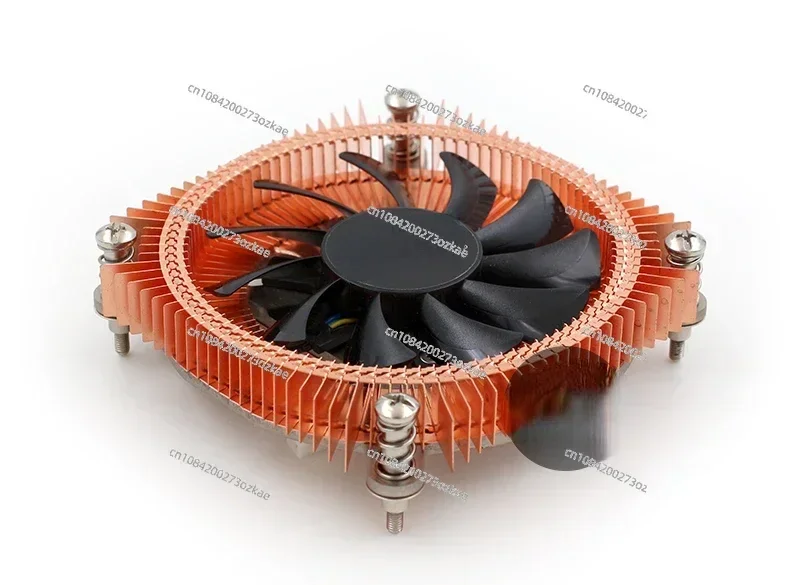 All-in-One Nas ITX Desktop Computer CPU Pressurizing-down Style Ultra-Thin 1U Pure Copper Heat Pipe Mute Radiator Fan