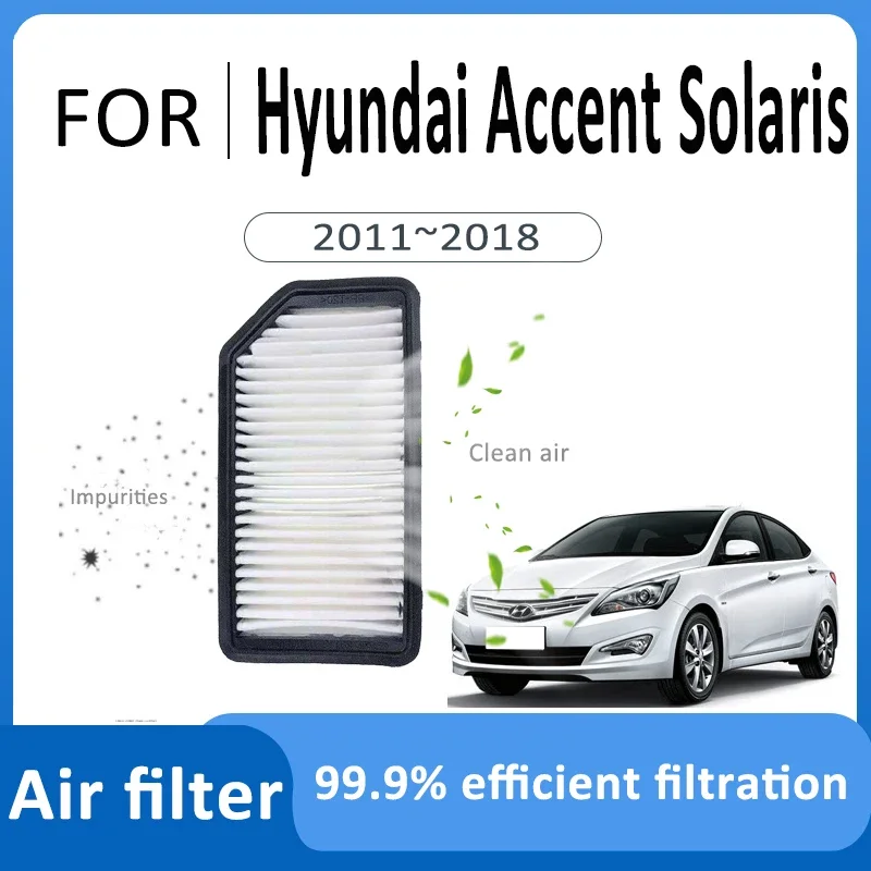 Suitable For Hyundai Accent Solaris RB RC 2011~2018 28113-0U000 Car Activated Carbon Air Filter Cabin Filter Atuo Accessories