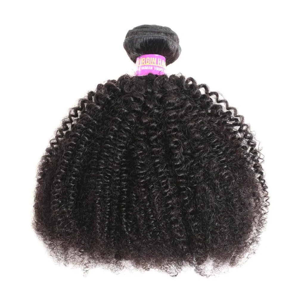 10A Afro Kinky Curly Bündel 100% Echthaar Doppelt gewebte Haarverlängerungen geeignet für schwarze Frauen 10-24 Zoll 1 Stück – Detail 6