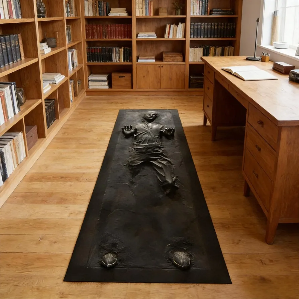 Han Solo Carbonite Teppichmatte, Teppich, Heimdekoration, langer Flur, Wohnzimmer, Schlafzimmer, Bodendekoration, Muster, Schlafzimmerdekoration, Heimteppich
