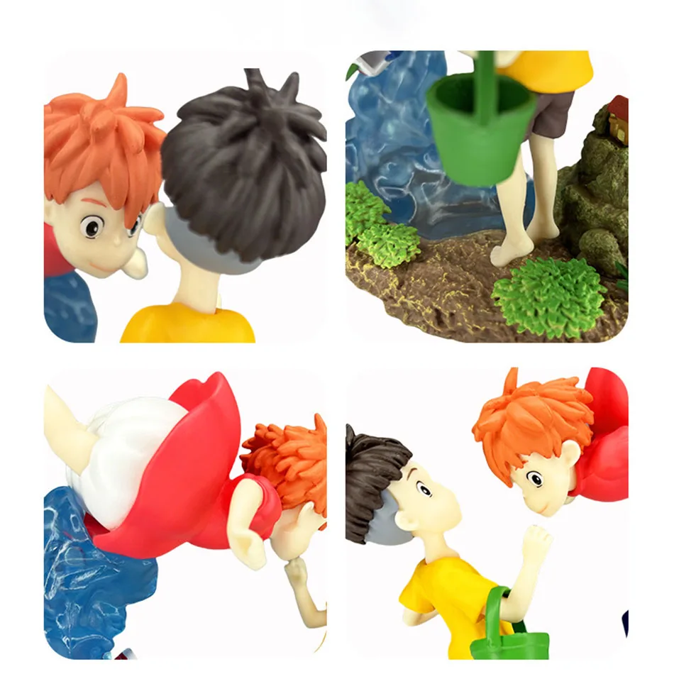 NewGolden Fish Himeji Gk Miyazaki سلسلة الرسوم المتحركة أنيمي اليدوية هدية تمثال الديكور على جرف Boniu Sosuke اللعب الهدايا #5