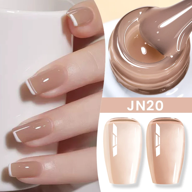 BORN PRETTY 83 Farben 10 ml Jelly Nude Gel Nagellack Herbst Bernstein Halbtransparente Maniküre Soak Off UV LED Nägel Gel Lack