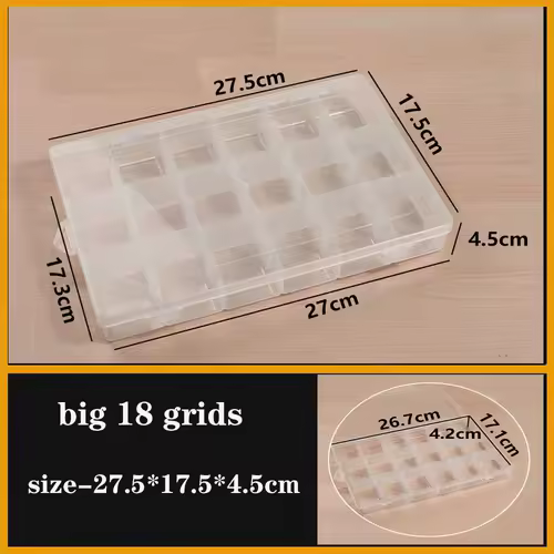 Transparent Plastic box Screw Compartment Box Jewelry Earring Display Case Container Clear Terminal Organizer Tool Storage boxes - Image 32
