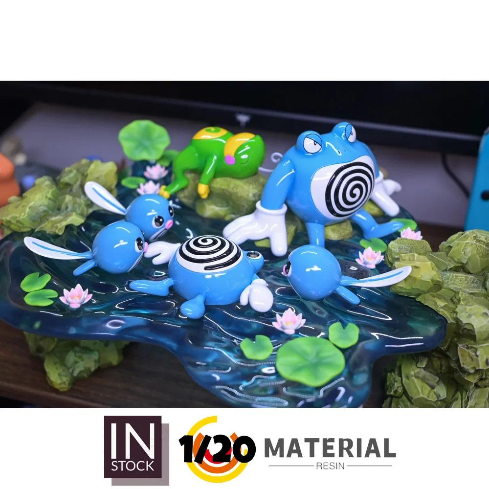 [IN STOCK]1/20 Resin Figure [SUN] - Poliwag & Poliwhirl & Poliwrath & Politoed