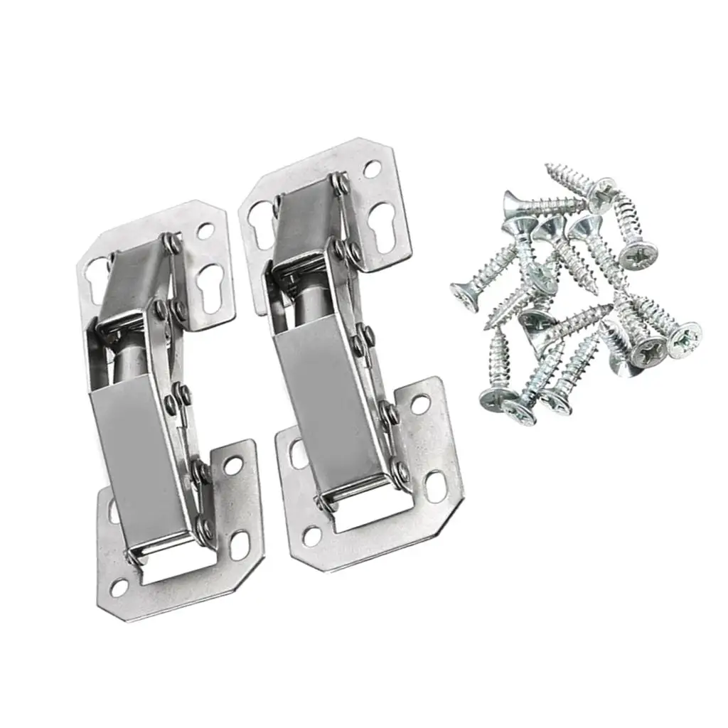 2 × Hinge Door Hinge Door Hinge Furniture Hinge with Screws, 165 °