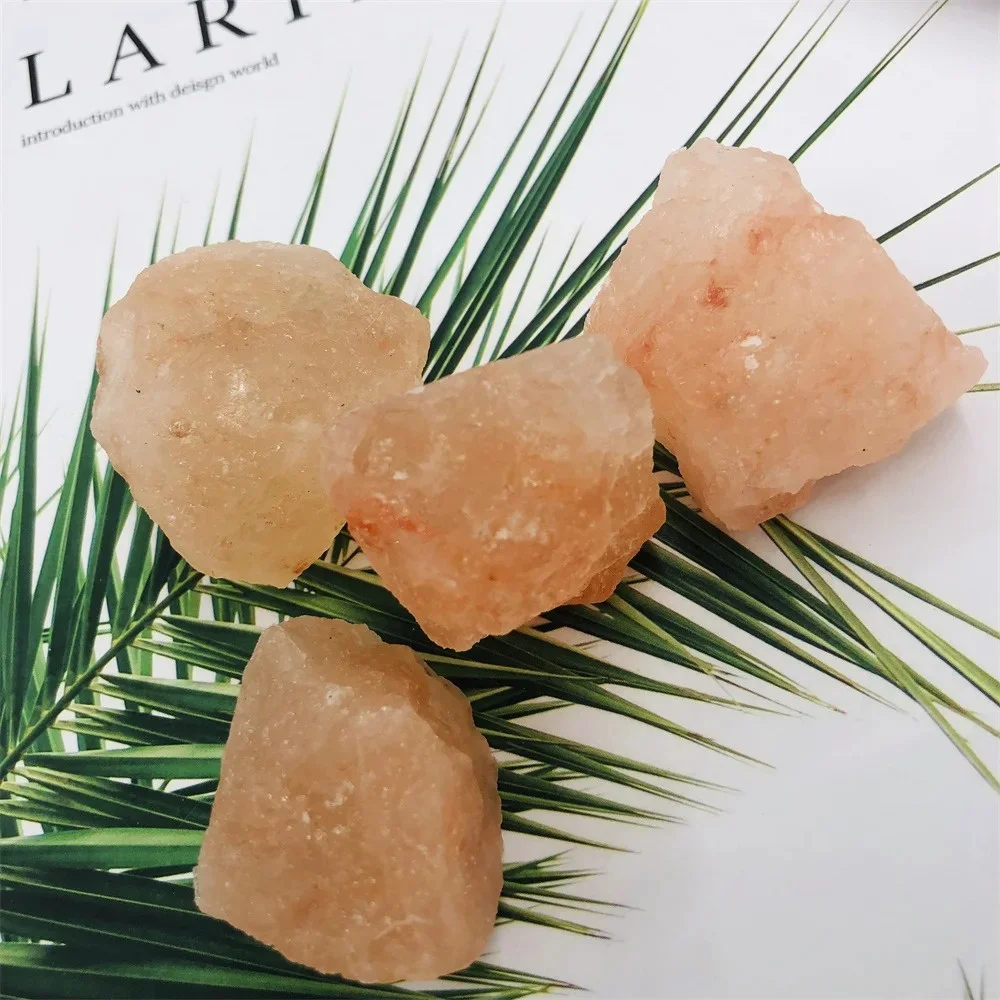 Natural Pink Himalayan Rock Salt Chunk For DIY Home Decorate Mineral Reiki Aquarium Crystal Gravel