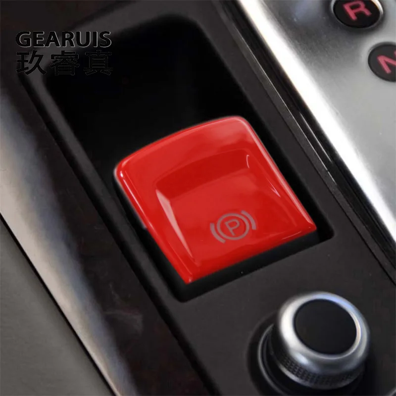 For Audi A8 S8 D3 2004-2010 Car Power Electronic Parking Brake Handbrake Switch Button Panel Cover Sticker Trim Auto Accessories