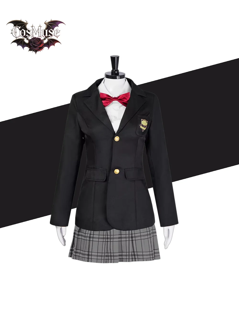 

Kill Bill Gogo Yubari Cosplay Costume - JK School College Style Halloween Uniform Dress Lolita Full Set Women