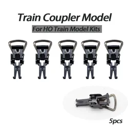 HO 1:87 Scale Train Coupler Model DIY Hooks For European Standard Train Connection Accessories Diorama Materials 5Pcs