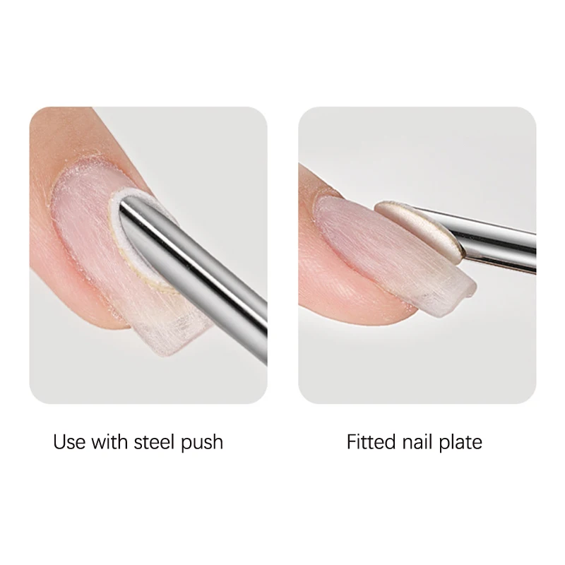50pcs Manicure Double-ended Cuticle Pusher Dead Skin Push Remover Dead Skin Nail Surface Sand Rubbing Sheet Cleaner Care Tool