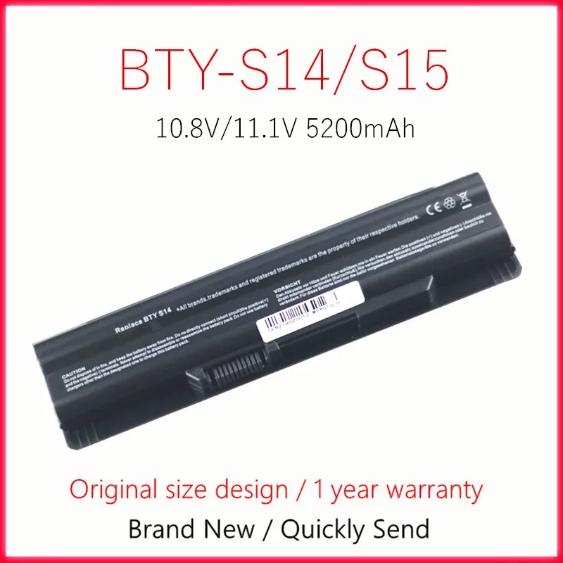 Laptop Battery For MIS CR650 CX650 FR400 FR600 FR610 FR620 FR700 FX400 BTY-S14 BTY-S15 FX420 FX600 FX603 FX610 FX620