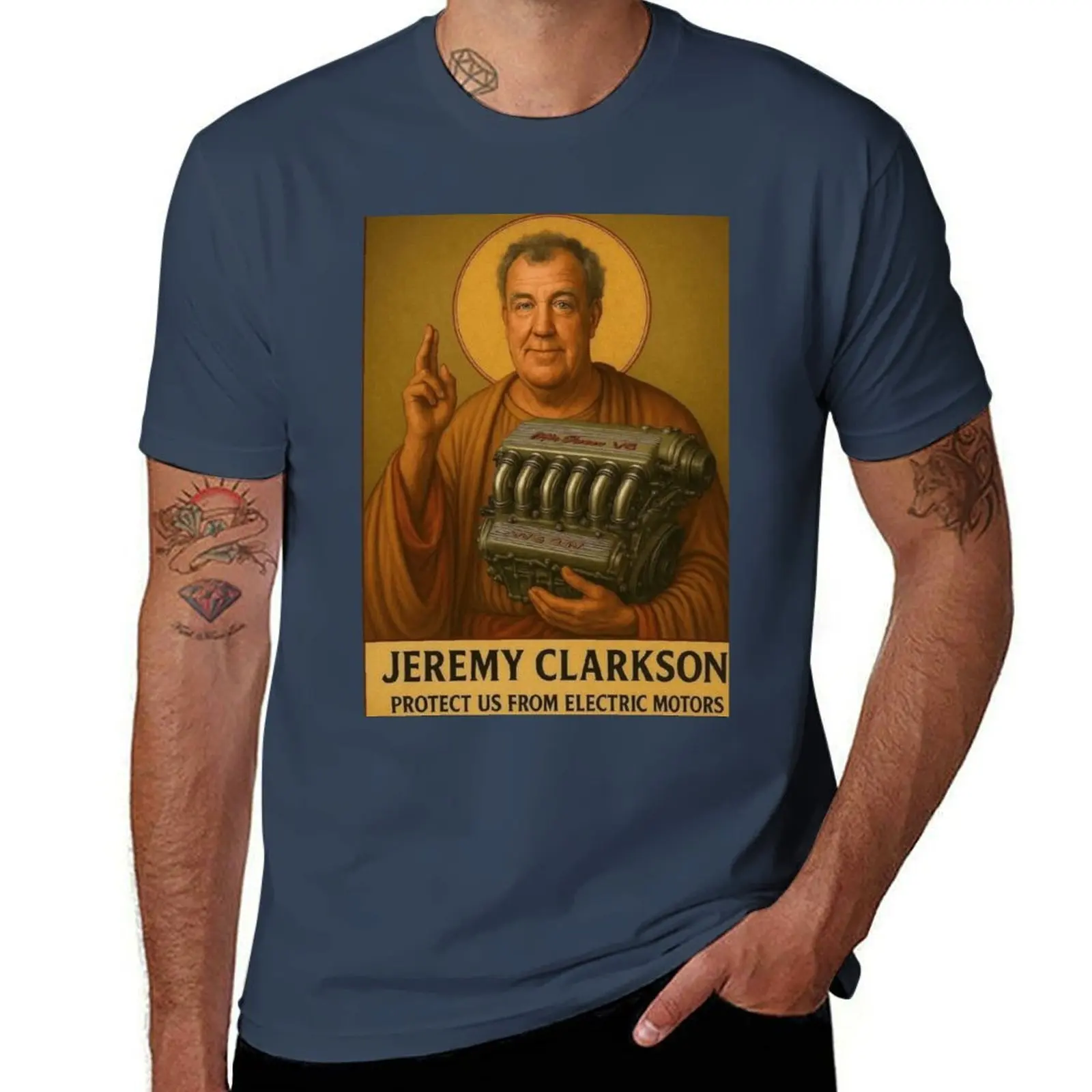 

Clarkson us EVs from Save ! T-Shirt Soft Durable Cotton T-Shirt