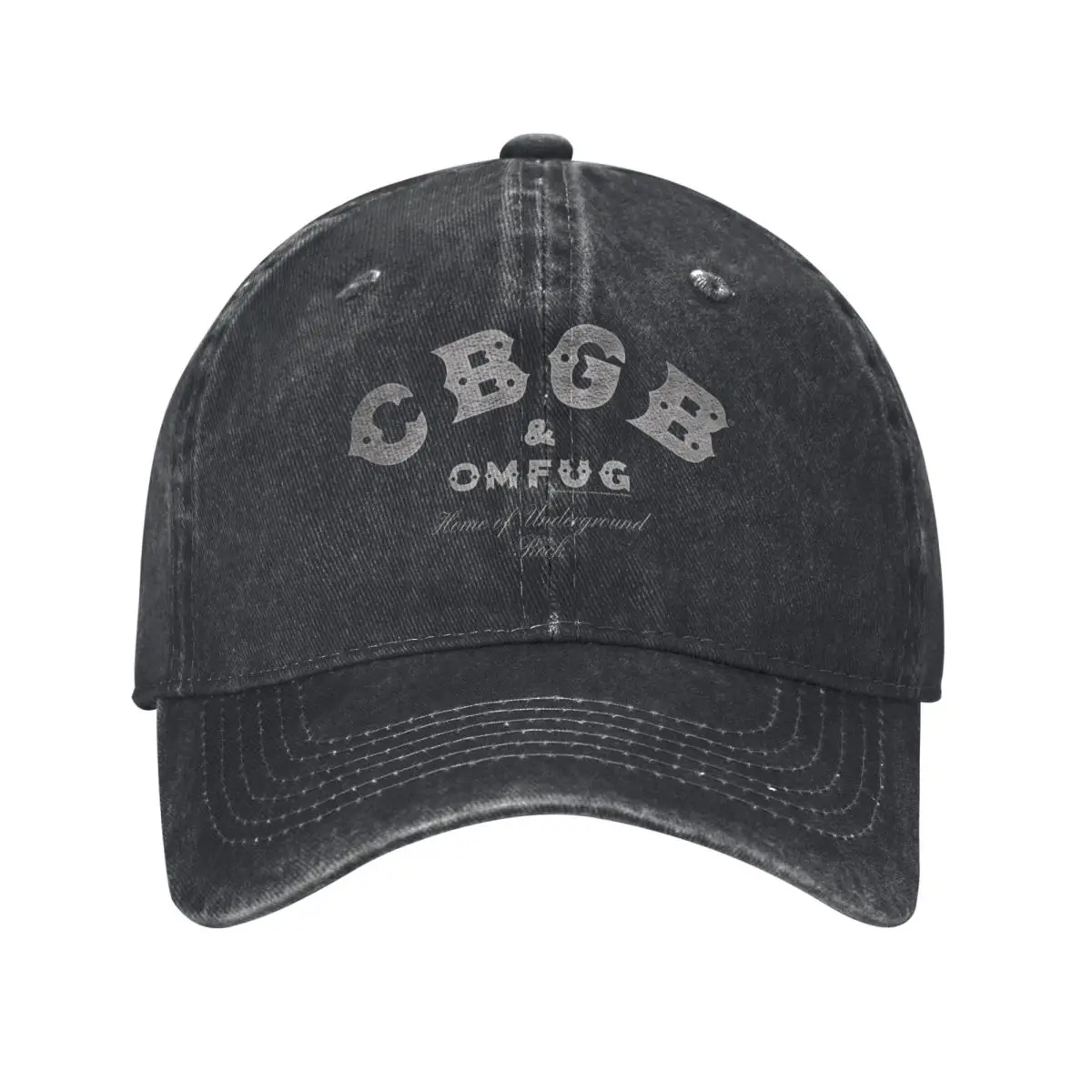 

Rockoff CBGB Classic Logo демин Шляпа дальнобойщика Прочная для всех сезонов Летняя шляпа Бейсболка Мужская