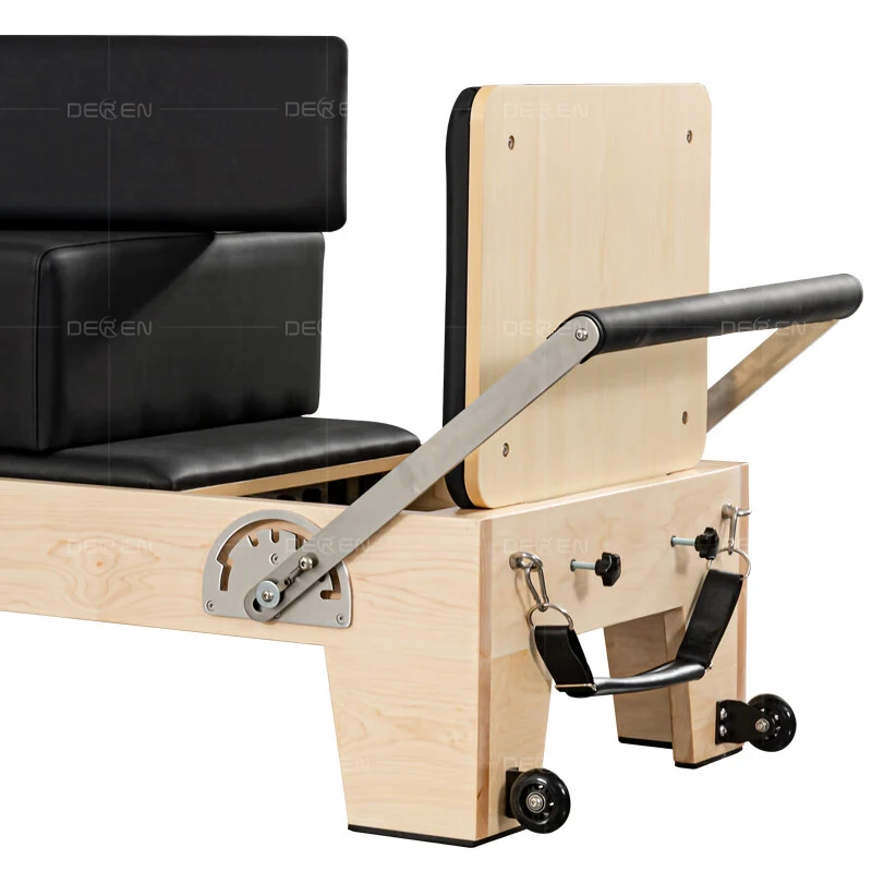 

Durable and Portable Home Yoga Studio Pilates Machine Maple Wood Core Body Jump Board with Adjustable Bed Box