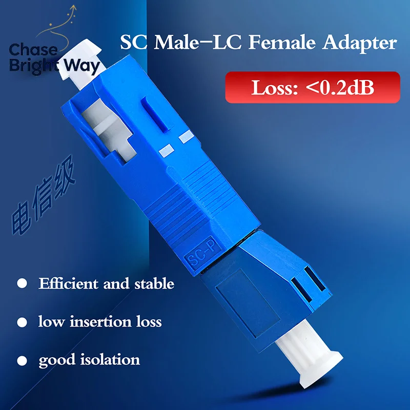 Optical Fiber Conversion Connector  Male To LC Female Single Mode Fiber Optic Hybrid Optical Adaptor Converter