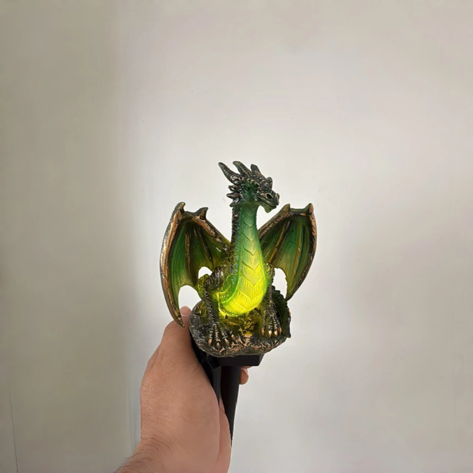 Solar Garden Dynamic Light Sculpture Waterproof Decorative Artistic Figurine with Auto-On LED Solar-Powered Courtyard Light