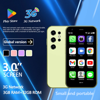 ​Tiny Small Phone Mini 24 3G  3.0 Inch Android Mobile, 3GB RAM 32GB ROM Dual SIM, Portable Backup Phone for Student & Senior​