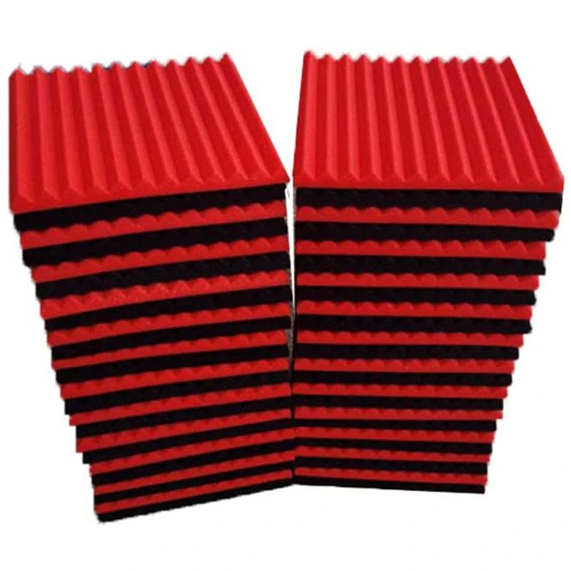 

48 шт. звукоизоляционная доска, акустическая панель, студийный пенопластовый клин, огнестойкая звукоизоляционная подушка, настенная доска, 2,5 х 30 х 30 см