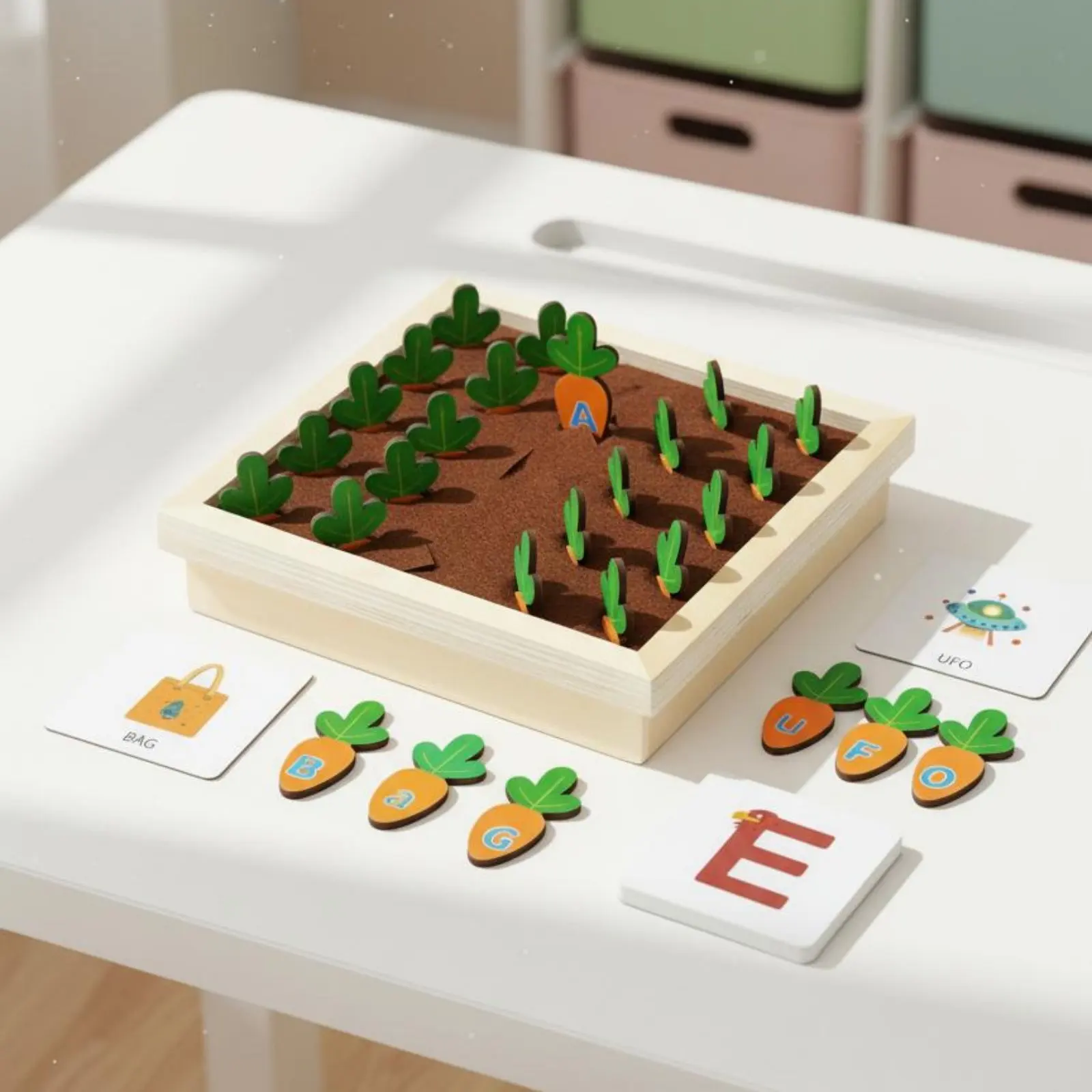 

Carrot Harvesting Game Multiple Ways to Play Farm Memory Test Game Alphabet Learning Toy Develops Fine Movement Skills