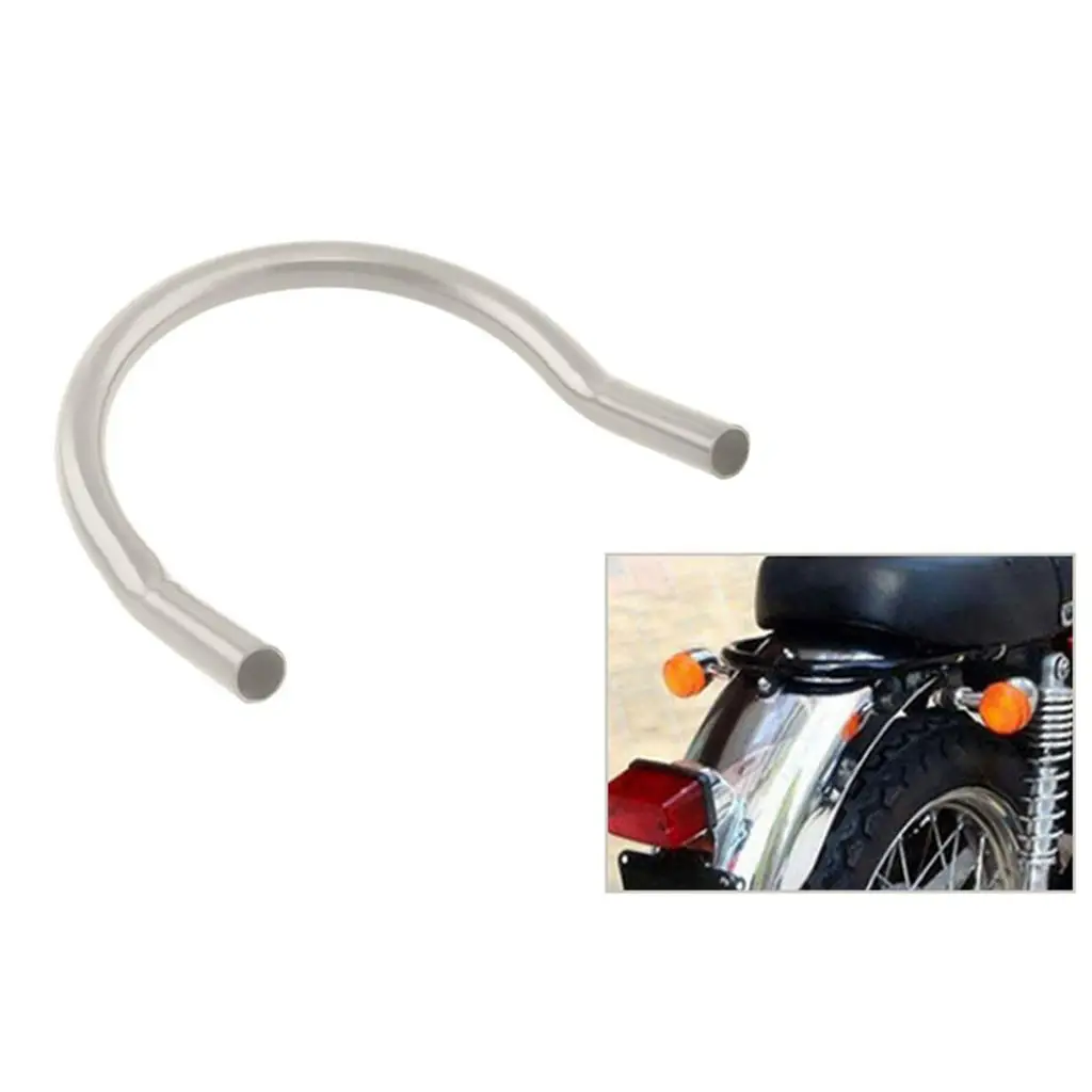 Aro de Acero Personalizado para Asiento Trasero, Estilo Brat, Color Plateado, para Cafe Racer Honda CB650 Yamaha SR500 Suzuki GS1100 Kawasaki W650