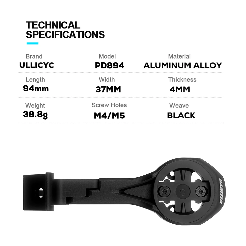 ULLICYC للكمبيوتر المقود المتكامل C68 V4RS CC.01 Gopro Mount متوافق مع GPS/Garmin/Bryton/Wahoo سبائك الألومنيوم