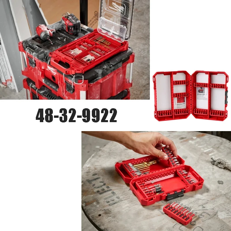 Milwaukee 48-32-9922 PACKOUT Storage Case Impact Type Collision Avoidance Durable Tool Accessories Storage Box