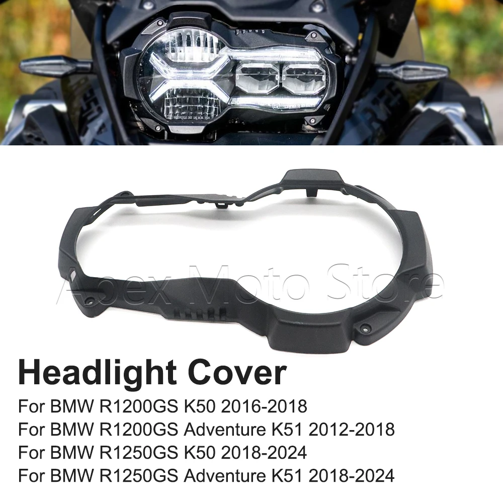 

For BMW R1200GS R1250GS ADV K50 K51 R1200 R1250 GS 2016-2024 Motorcycle Accessories Headlight Cover Headlamp Guard Housing