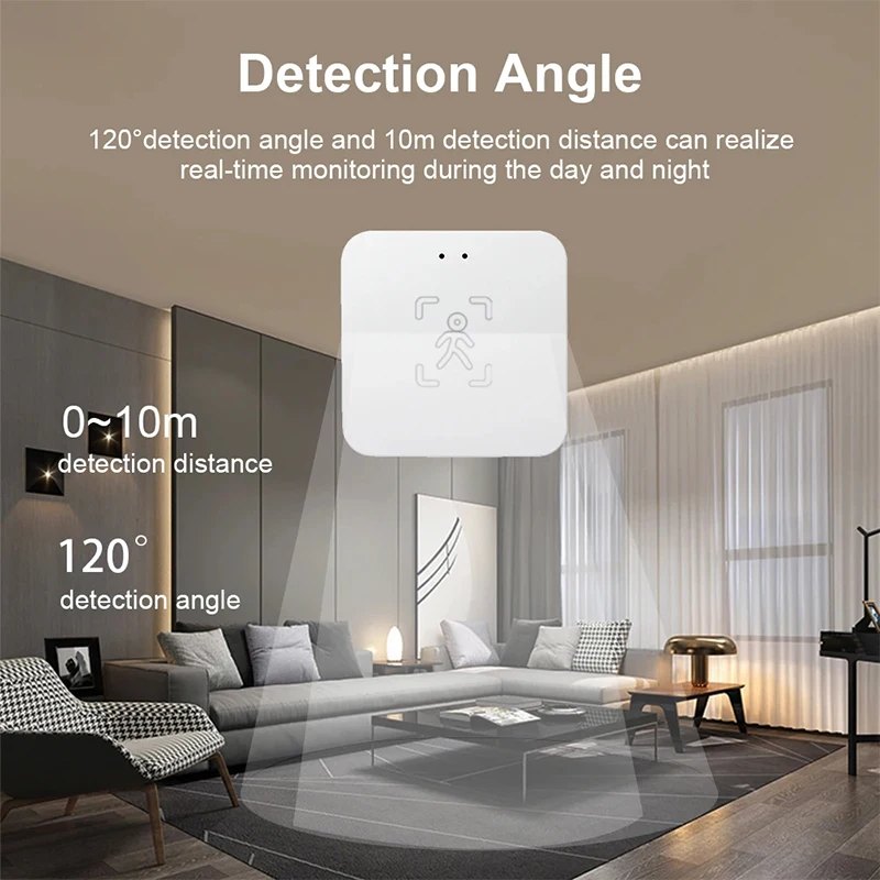 Tuya Zigbee Presence Sensor Mmwave Radar Wave Human Detector Motion Detector Work With Tuya Hub image 6