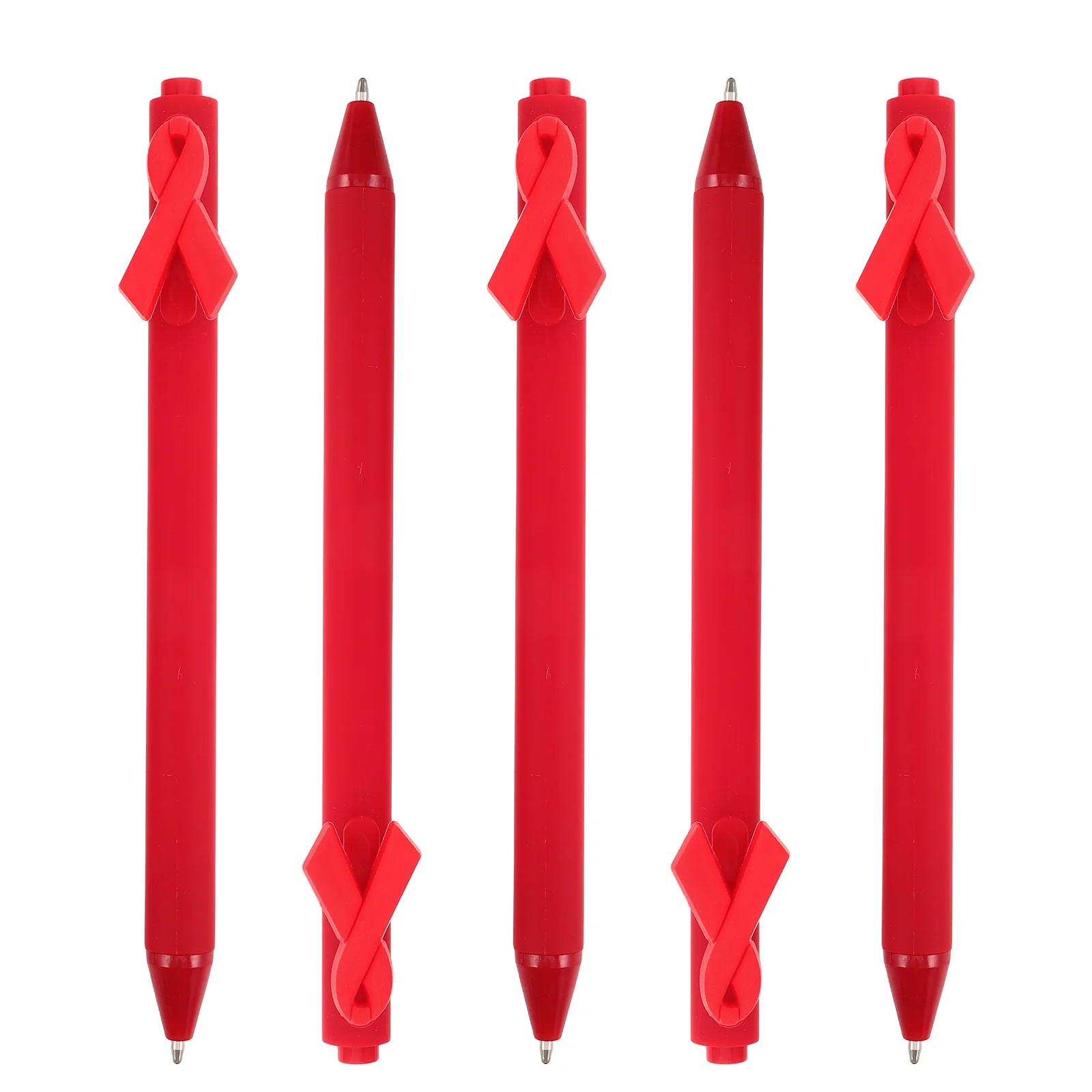 

5 Pcs Ribbon Ballpoint Pen Pens Ribbons Office Supplies Decorative Bulk Smooth