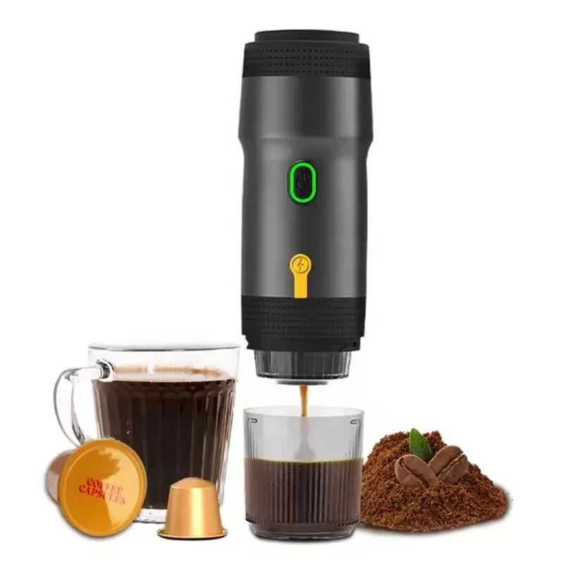 2024 Factory Patent New portable Espresso Maker applied with big capsule small capsule and coffee powder travel coffee maker