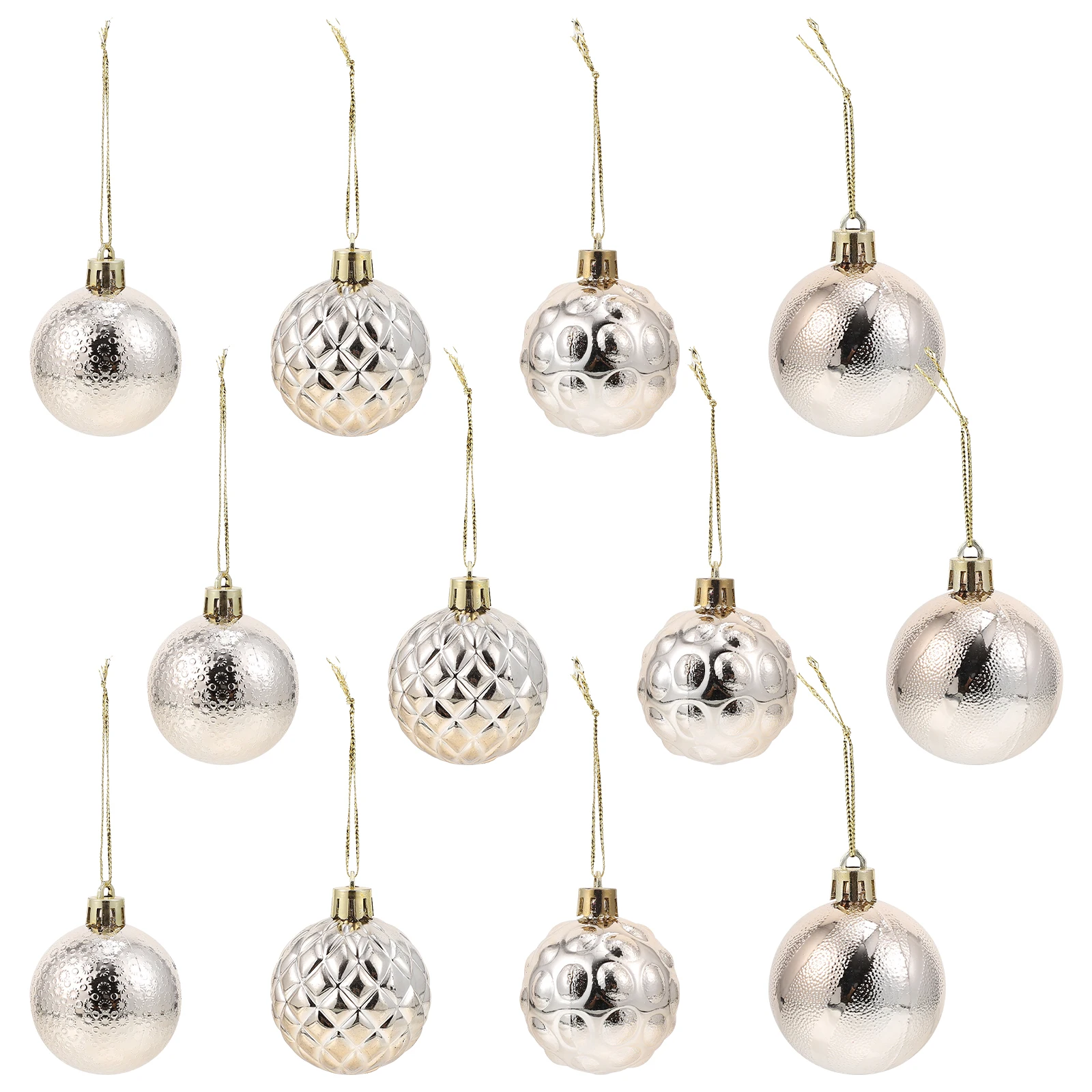 

12Pcs Christmas Small Hanging Pendant Lovely Xmas Ball Decor Creative Christmas Tree Ornament Festive Party Pendant