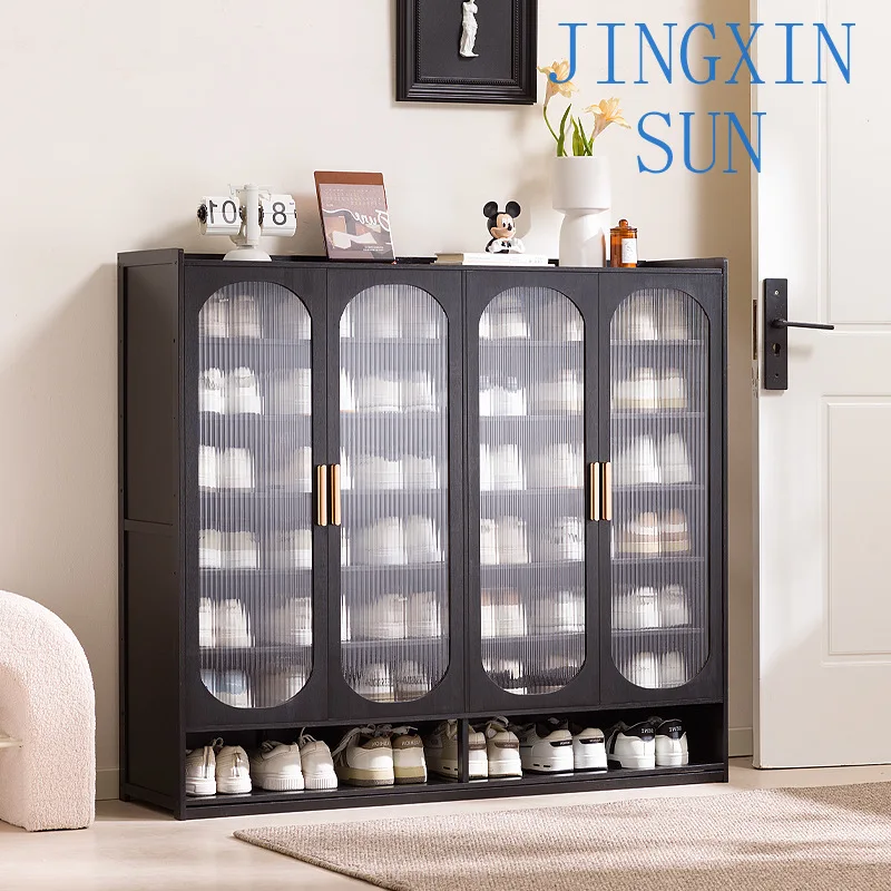 New shoe cabinet household multi-layer storage shoes dust-proof door porch floor large-capacity porch rack shoe rack