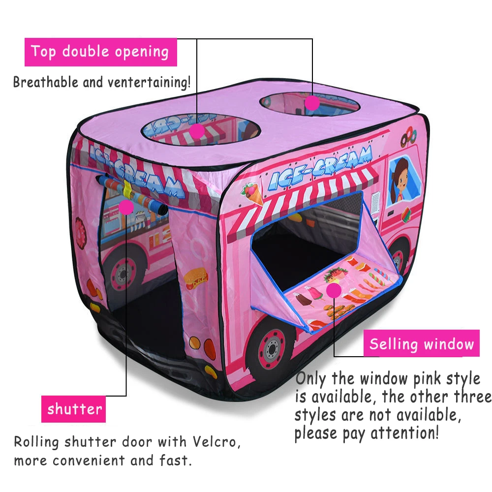 Kinder zelt Popup spielen Zelt Spielzeug im Freien faltbares Spielhaus Feuerwehr auto Polizei Auto Spiel Haus Bus Zelt Indoor Outdoor Spiel
