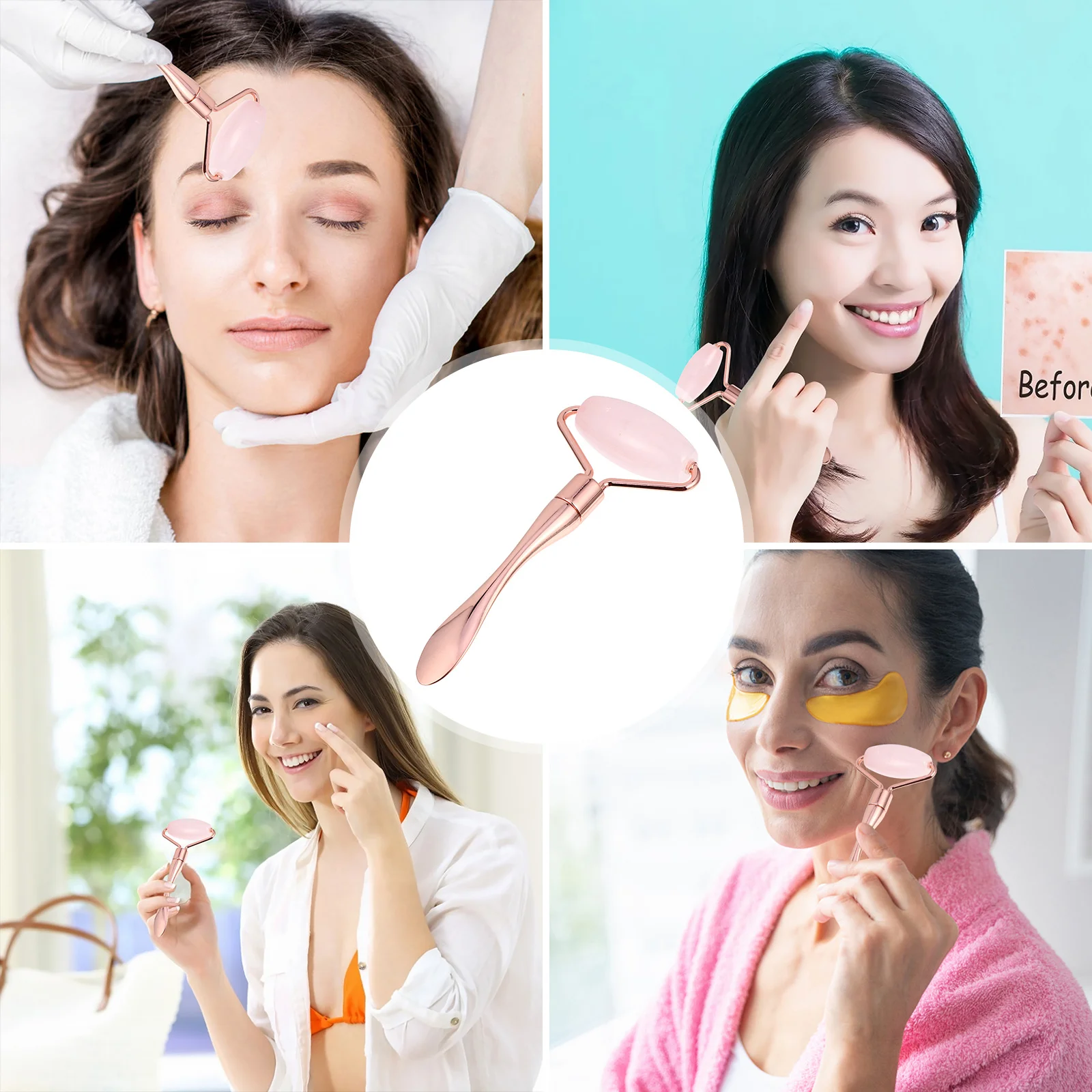 اليشم أداة تدليك الوجه الأسطوانة مكافحة الشيخوخة التخسيس تقليل التجاعيد العين الهالات السوداء الوجه الأسطوانة أداة تدليك #3