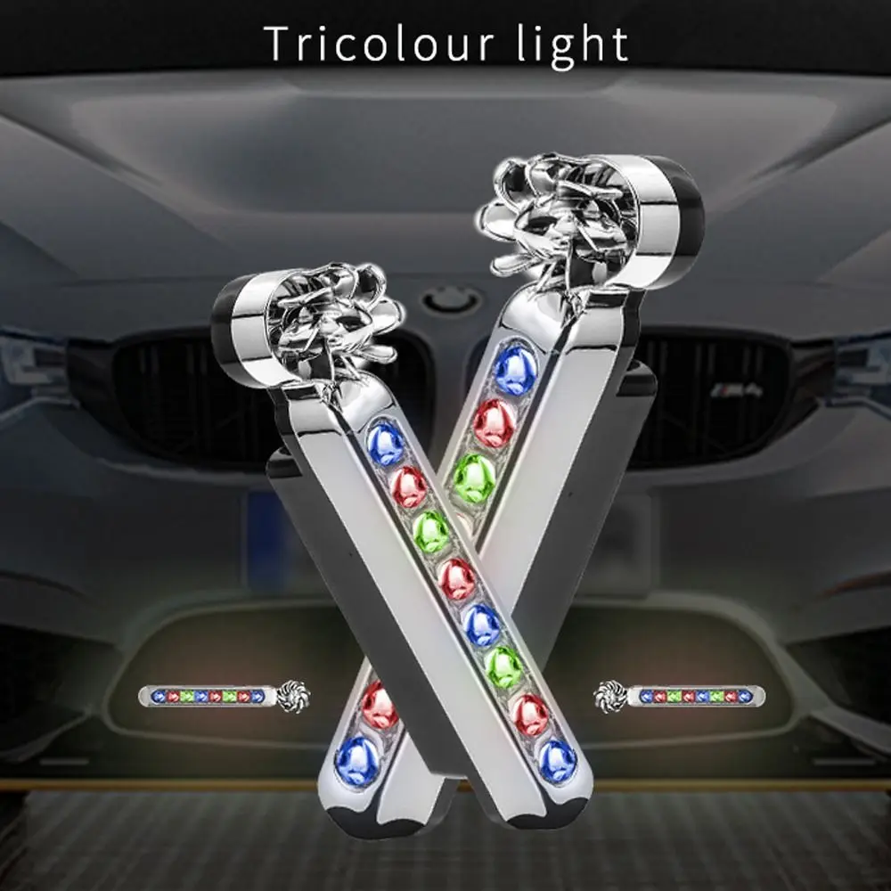 Wind Power Day Time Running Light Auto Decorative Creative Warning Effect Lamp Safe Riding with Traceless Adhesive