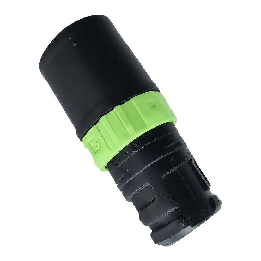 Vacuum Adapter D27- DM-AS/CT With Green Lock, 27mm Connection Sleeve For Secure Hose Fit, Plastic Metal Dust Extractor Parts