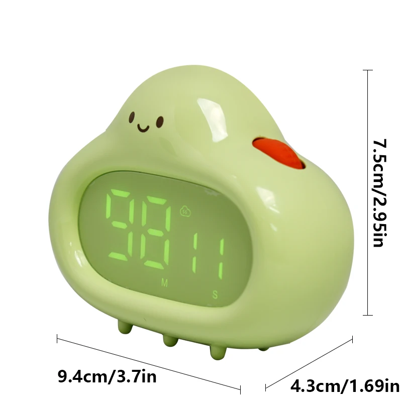 1pc, Creative White Cloud Shape Timer, Cartoon Timer, Desktop Learning Timer, Kitchen Timer For Cooking Baking