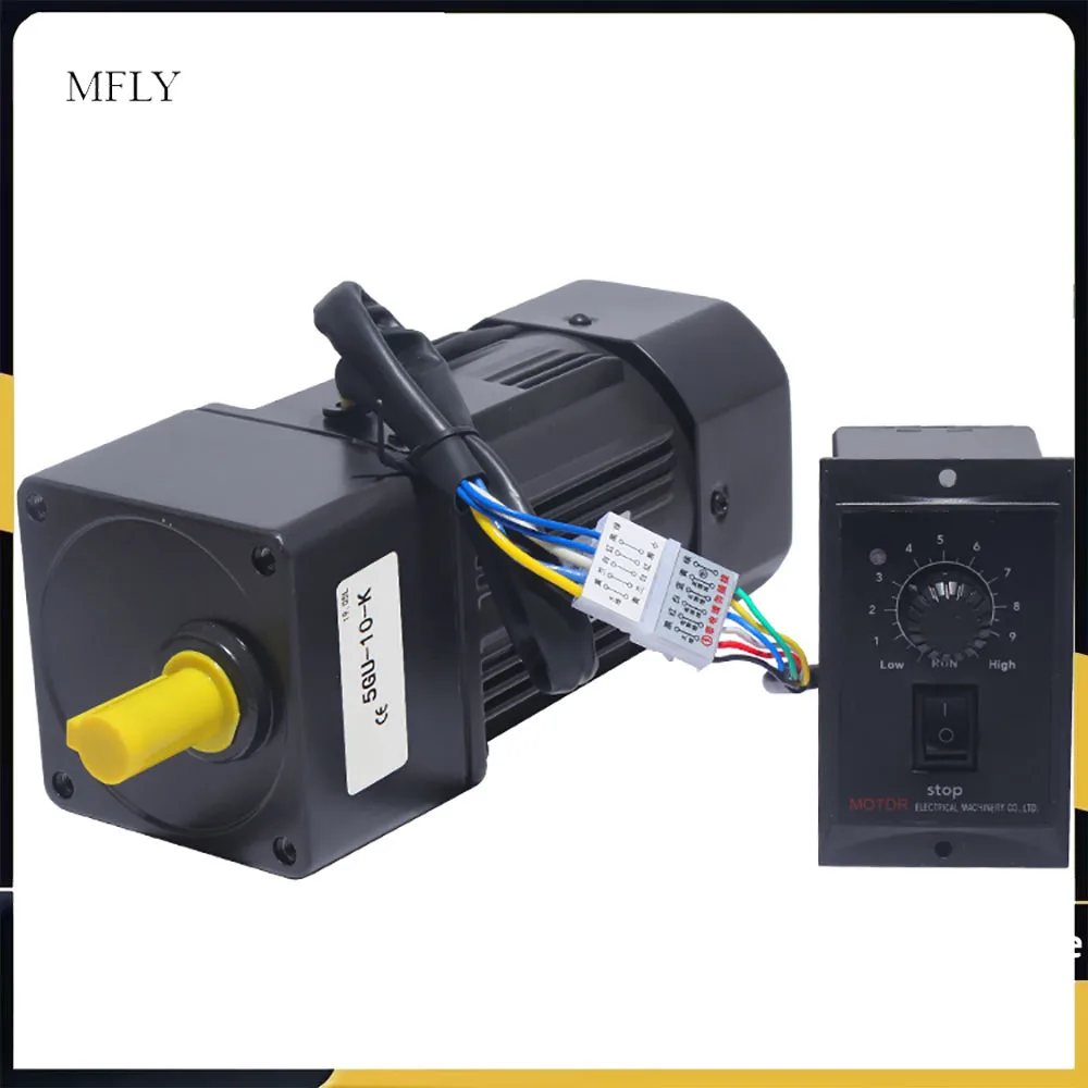 

120 Вт, 220 В, 2,7 об/мин-460 об/мин, мотор-редуктор переменного тока 5RK120RGU- CF с регулятором скорости, регулируемая скорость по часовой стрелке против часовой стрелки