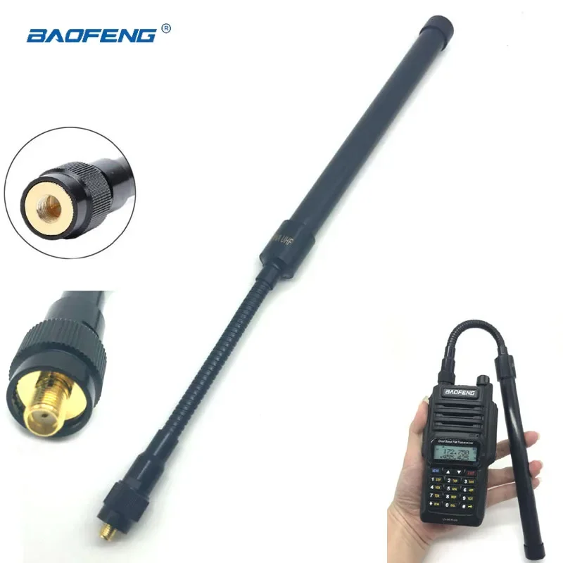 

AR-148 Gooseneck Tactical Antenna SMA-Male/Female VHF UHF For BF-888S UV-5R UV-82 UV-9R UV-XR VX-6R WOUXUN TYT Baofeng accessory