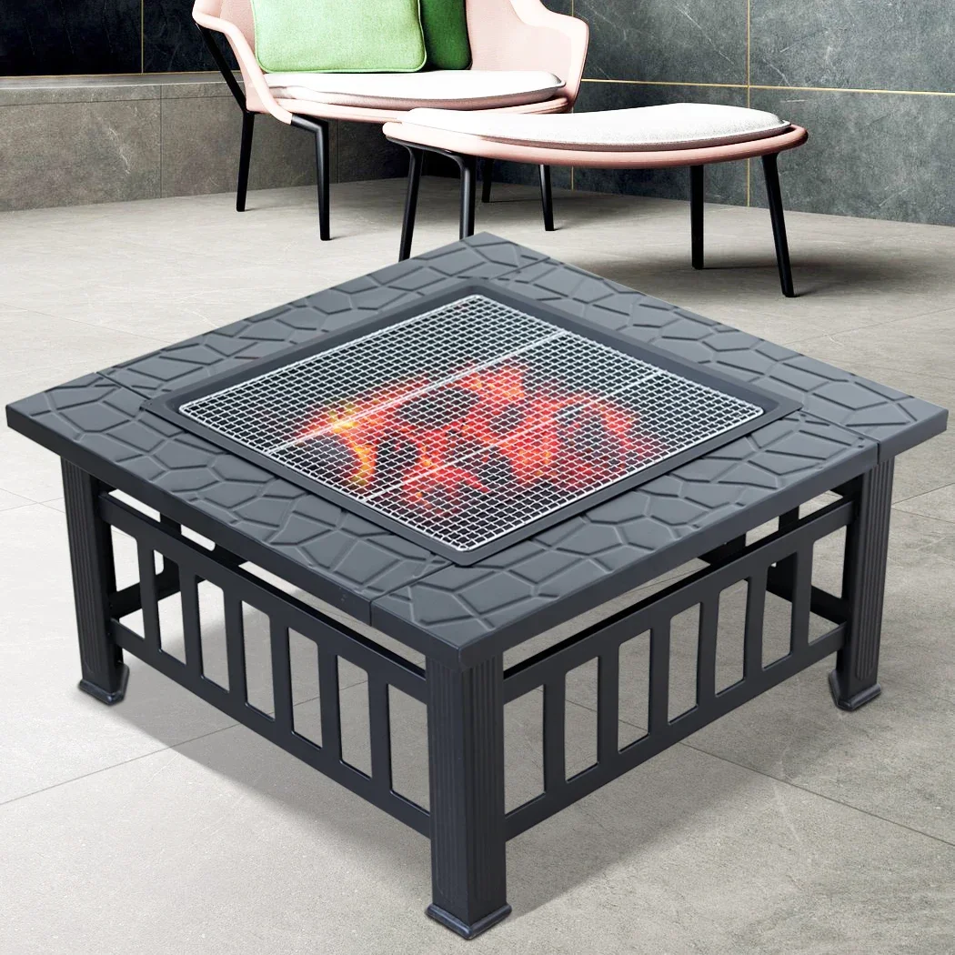 Outdoor grill charcoal heating brazier grill table household brazier charcoal grill