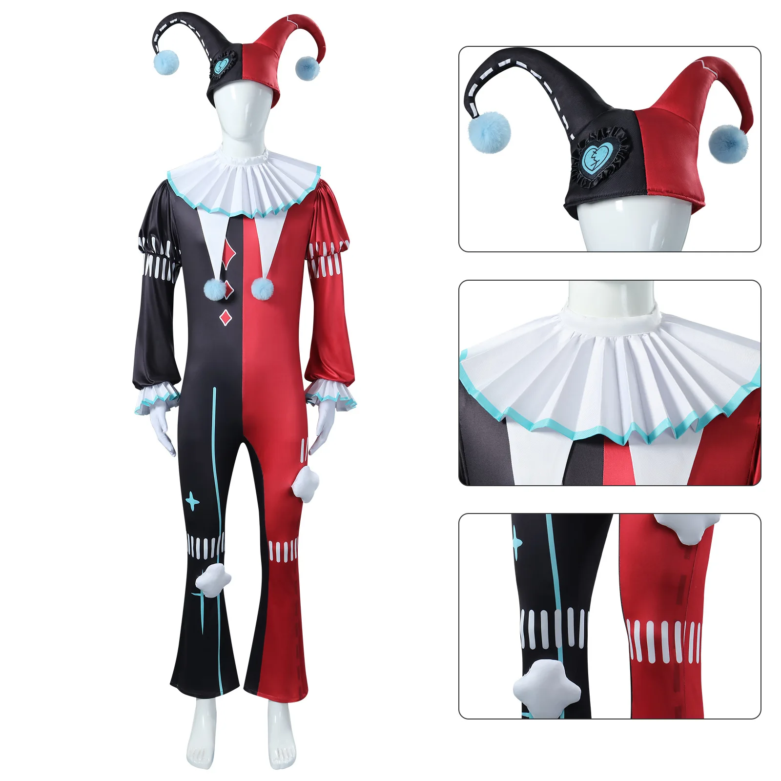 

Игра Eggy Party Escape From Fright Night Abba The Ghost Clown Маскировка Боди Костюм Хэллоуин Косплей Одежда