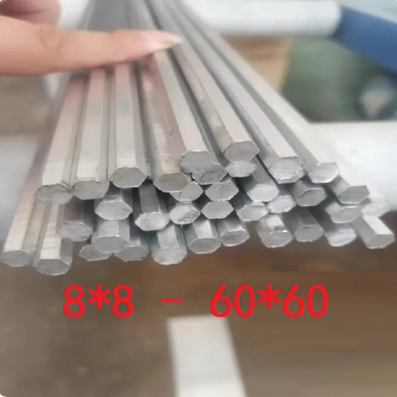 1PC 6061 Aluminum Hex Rods Hexagonal Bar Subtense Distance 8mm to 60mm