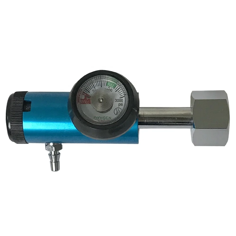 

Germany type blue color pressure regulator for low flow 0-4 LPM