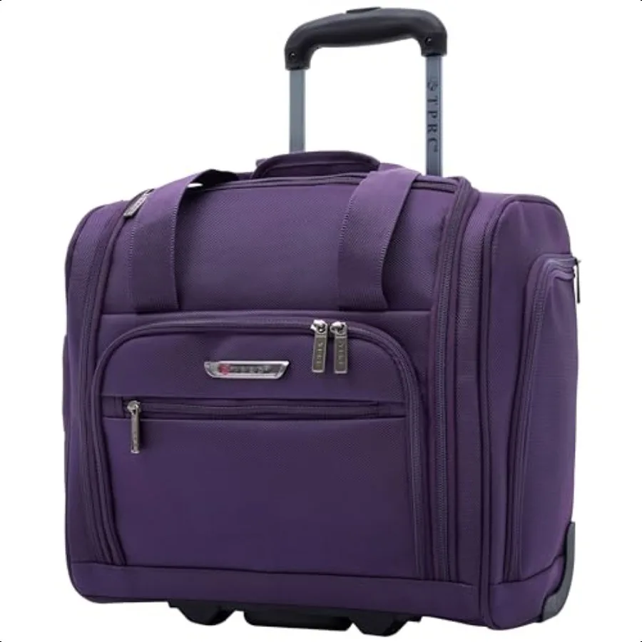Smart Under Seat CarryOn Lage com porta de carregamento USB Roxo Underseater 15 polegadas